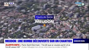 Hauts-de-Seine: une bombe datant de la Seconde Guerre Mondiale découverte à Meudon