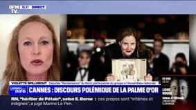 Discours Justine Triet à Cannes: "J'ai été consternée", réagit Violette Spillebout