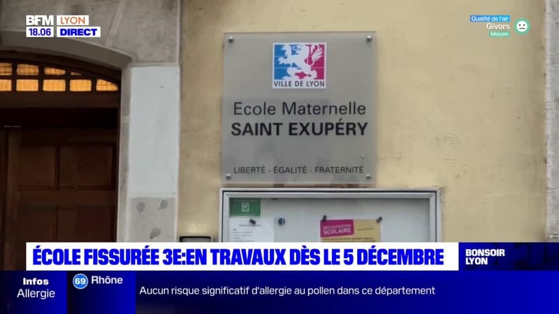 Des travaux à venir dans une école aux murs fissurés à Lyon