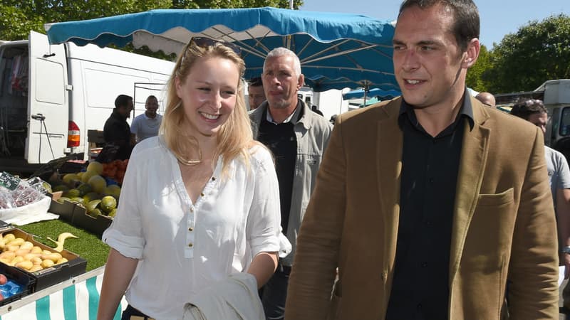 Le candidat Front national Joris Hebrard soutenu par la députée FN Marion Maréchal-Le Pen.