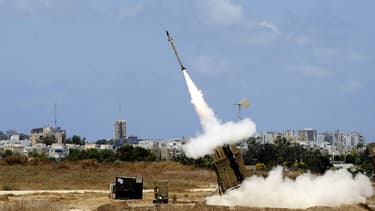 Lancement d'un missile intercepteur du dispositif "dôme de fer".
