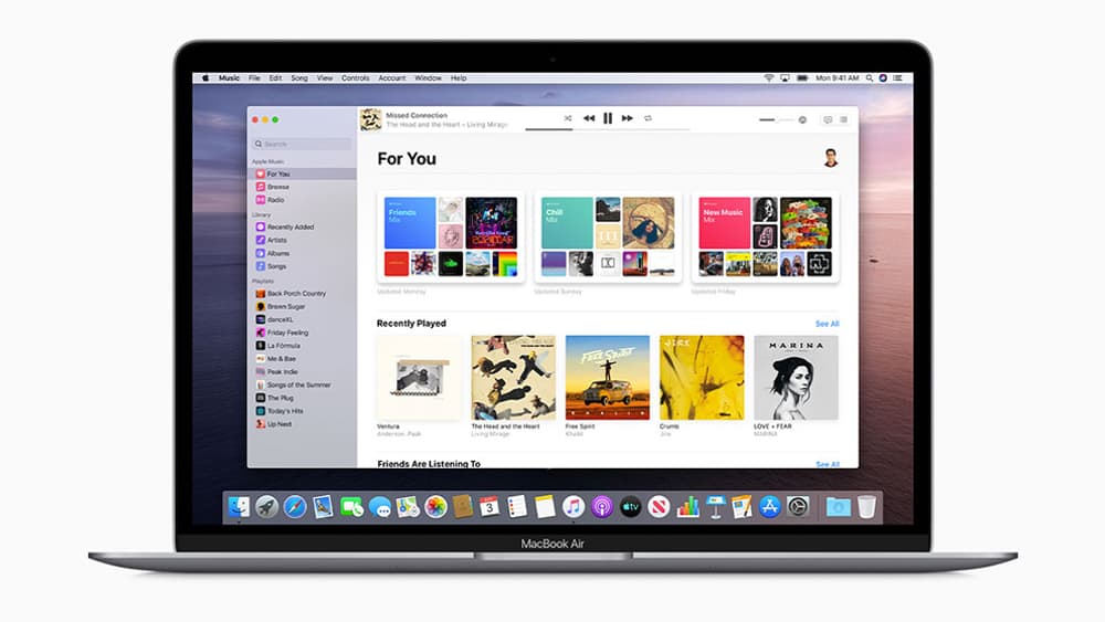 L'application Apple Music pour macOS Catalina L'application Apple Music pour macOS Catalina