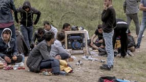 Des migrants à Grande-Synthe (Photo d'illustration)