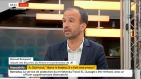 Olivier Dussopt qualifié "d'assassin": pour Manuel Bompard, le député insoumis "fait une erreur sur le formulaire"