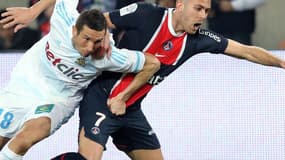 Jérémy Ménez et Morgan Amalfitano à la lutte