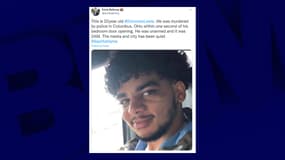 Donovan Lewis, 20 ans, tué dans son lit par un policier dans l'Ohio