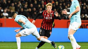 Dolberg lors de Nice-Monaco, le 7 mars 2020