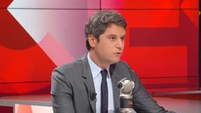 Gabriel Attal sur BFMTV-RMC, le 5 mai 2023.