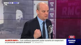 Jean-Michel Blanquer: à l'école, les tests salivaires donnent "un taux de contamination en moyenne d'environ 0,5%"