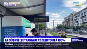 La Défense: le tramway T2 de retour à 100% en heure de pointe