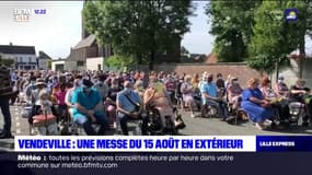 Vendeville: une messe du 15-août en extérieur réunit 400 fidèles