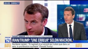 Iran/Trump: "Une erreur" selon Emmanuel Macron