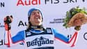 L'énorme émotion de Nils Allègre après sa victoire au super-G de Garmisch