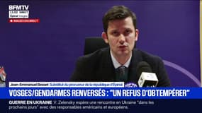 Gendarmes renversés dans les Vosges: le suspect a "tenté à plusieurs reprises de les percuter", détaille le substitut du procureur de la République d'Épinal