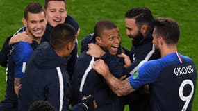 La joie des Bleus face au Pérou