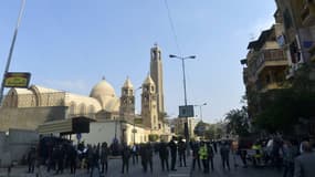 L'église copte orthodoxe du Caire où l'explosion a eu lieu.