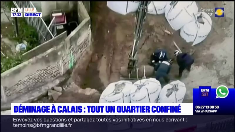 Regarder la vidéo Déminage à Calais: tout un quartier confiné