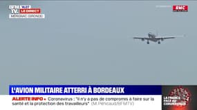 Évacuation de patients du Grand Est: l'avion militaire vient d'atterrir à Bordeaux