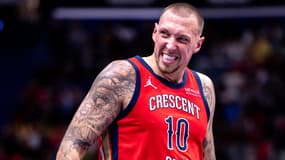 Daniel Theis lors du match NBA entre les New Orleans Pelicans et les Golden State Warriors - le 22/11/2024