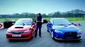 Top Gear:  Mitsubishi Evo VS Subaru Impreza