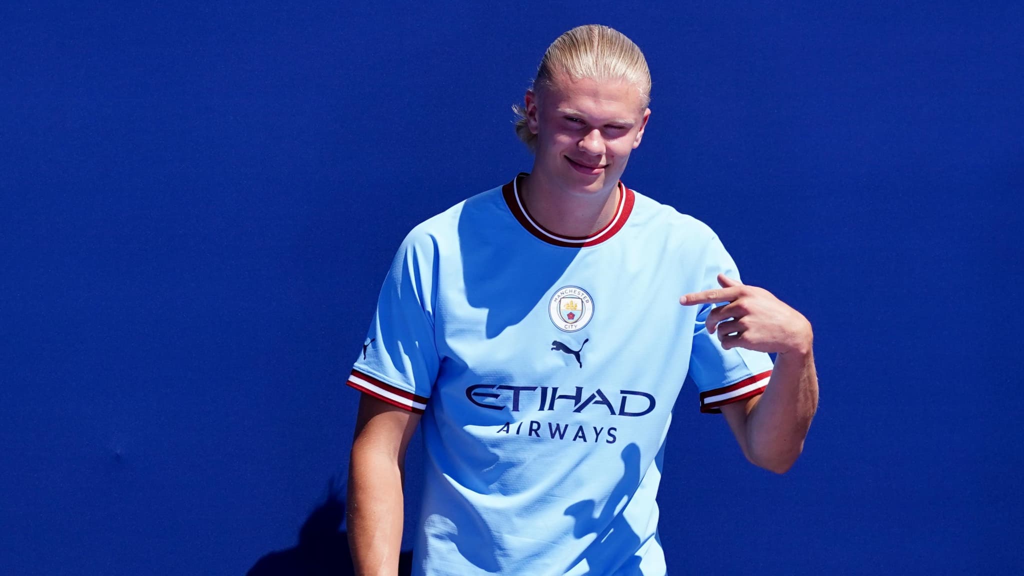 Erling Haaland présenté aux supportes de City, le 10 juillet 2022 Erling Haaland présenté aux supportes de City, le 10 juillet 2022