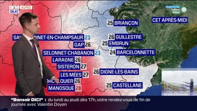 Météo Alpes du Sud: grand soleil ce mercredi avec quelques nuages, jusqu'à 26°C à Sisteron