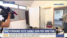 Richard Ferrand a voté dans son fief breton