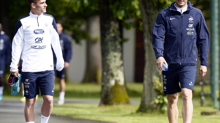 Antoine Griezmann et Olivier Giroud