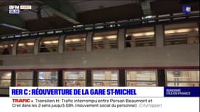 RER C: réouverture de la gare Saint-Michel-Notre-Dame