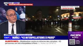 Laurent Nuñez: "Il y a eu près de 4000 contrôles préventifs, nous avons interpellé 6 personnes pour port d'arme par destination prohibée"