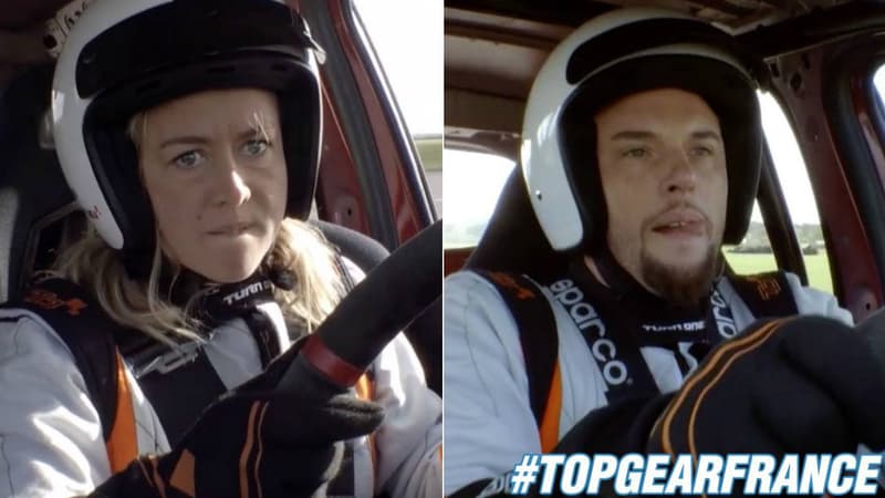 Mercredi soir, Enora Malagré et Norbert Tarayre se sont frottés à la piste Top Gear France.