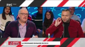 L'ISF, la croissance... Le ton monte entre Johnny Blanc et @AnasseKazib : "Tu nous gonfles avec ton discours sur les riches et les pauvres !" #GGRMC