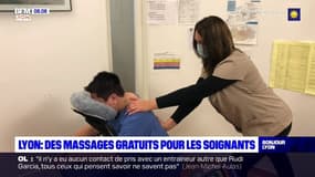Lyon: une entreprise propose des massages gratuits aux soignants