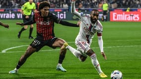 Lacazette buteur contre Nice (1-1). 