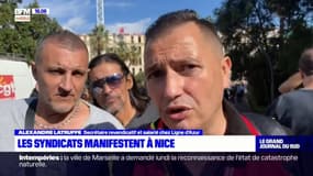 Nice: la manifestation contre la politique économique du gouvernement rassemble peu