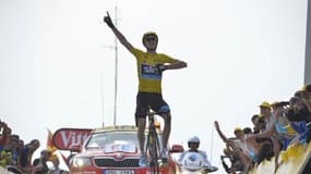 Chris Froome au sommet du Ventoux.