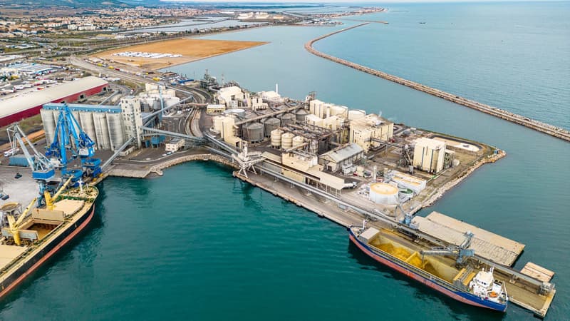 L'usine Saipol à Sète