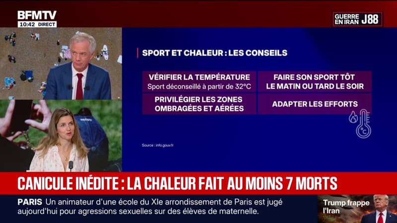 Canicule: sept décès 