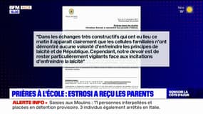 Prières à l'école à Nice: Christian Estrosi a reçu les parents