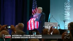 Quand Donald Trump fait un câlin au drapeau américain