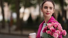 Lily Collins dans la série "Emily In Paris" sur Netflix