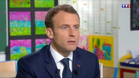 Emmanuel Macron sur TF jeudi 12 avril.