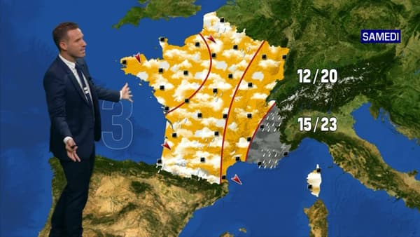 Les températures en France samedi. Les températures en France samedi.