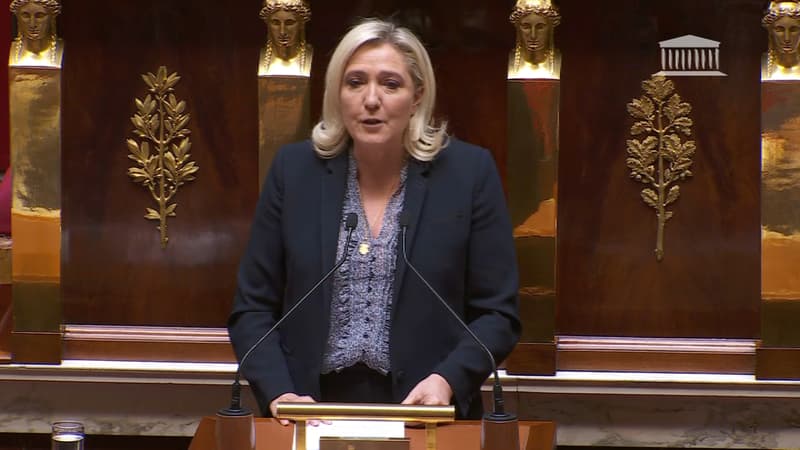 Discours d'Élisabeth Borne: pour Marine Le Pen, la situation du gouvernement est 
