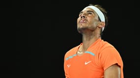 Rafael Nadal lors de l'Open d'Australie 2023.