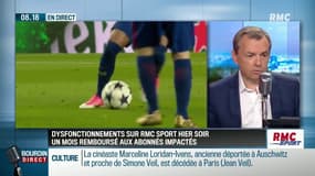 Dysfonctionnements sur RMC Sport: "Le premier mois est offert à tous ceux qui ont été gênés"