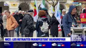 Nice: manifestation des retraités pour demander une augmentation de leurs pensions