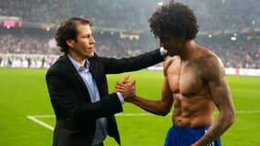 Rudi Garcia et Luiz Gustavo avec l'OM en 2018