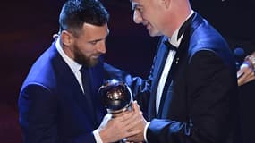 Lionel Messi et Gianni Infantino