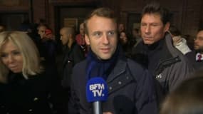 Emmanuel et Brigitte Macron en visite surprise au Havre samedi soir. 